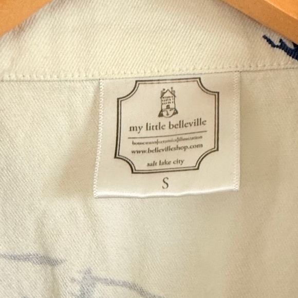 My Little Belleville Jumpsuit S Short Sleeve Button Up Woman Graphic - Picture 4 of 4